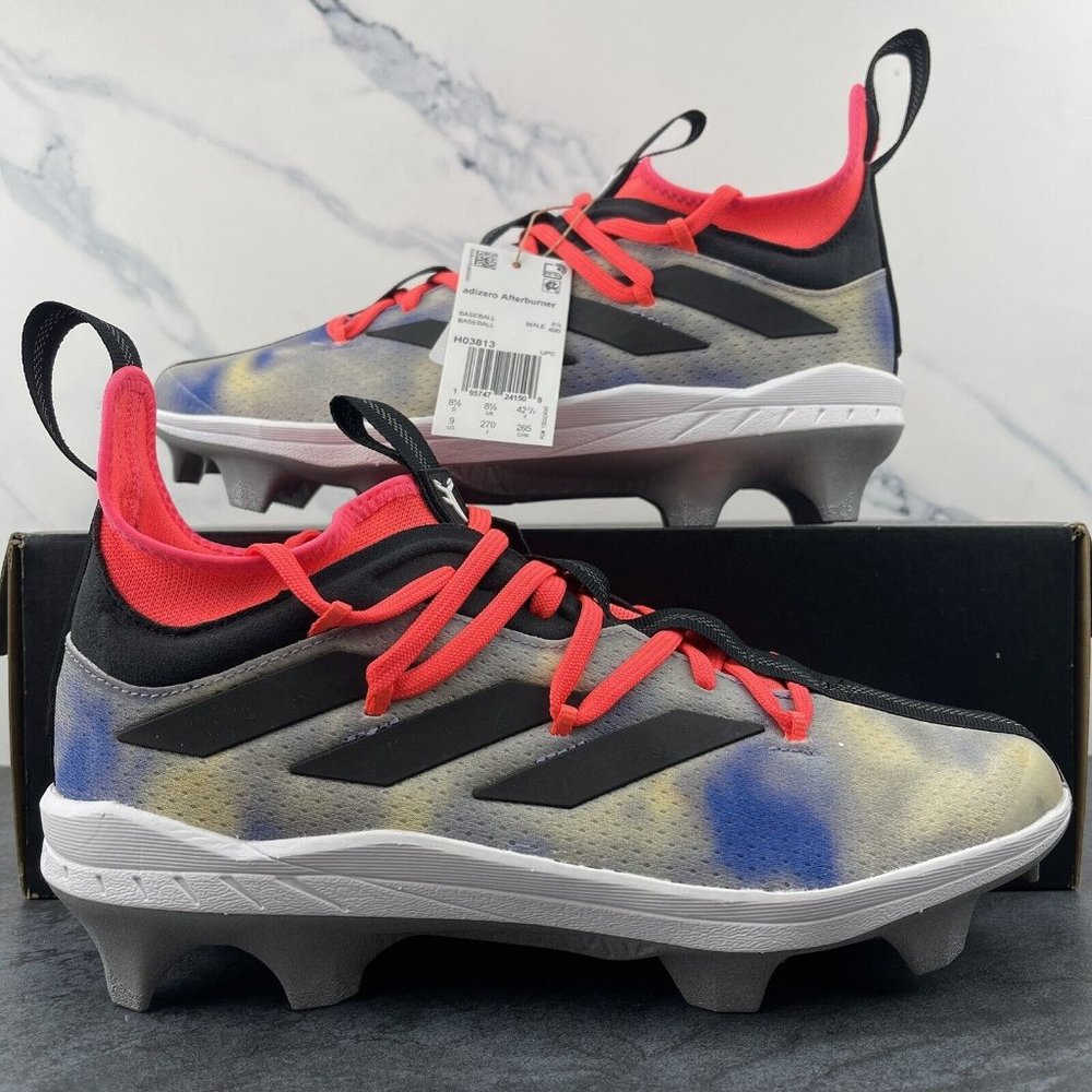 Adidas Baseball Cleats Size 9 Mens Adizero Afterburner Daniel‎ Patrick Rare Grey